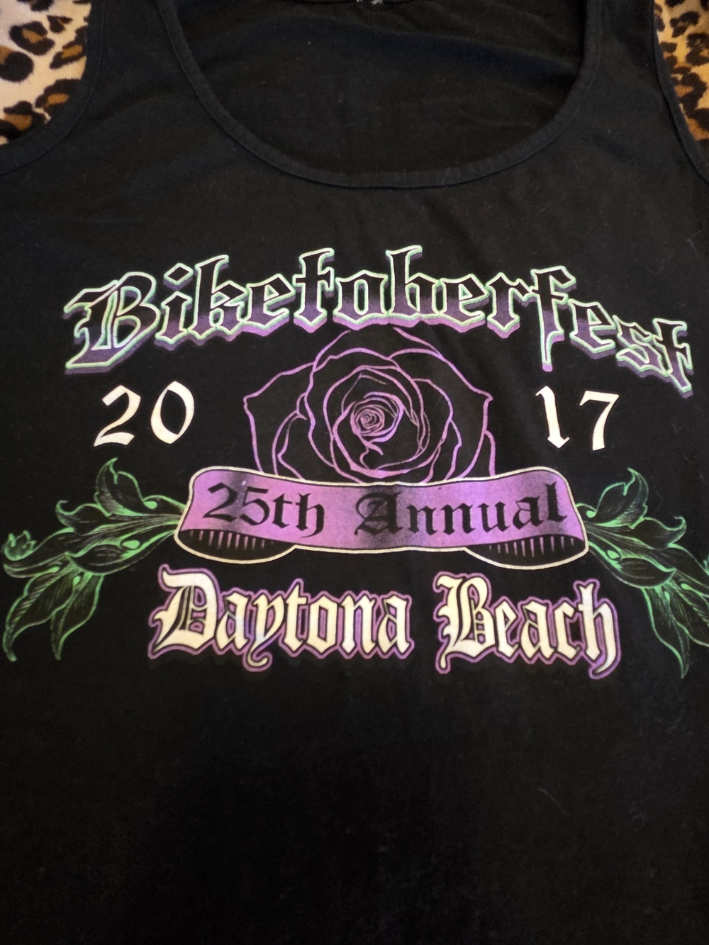 Bikefest Daytona Beach 25th Annual Black Tank Top